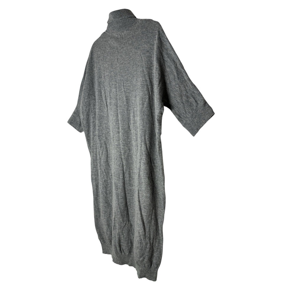 COS 100%  Wool Midi Sweater Dress Women's‎ Size XS Gray Oversized Cozy Stretch - Picture 7 of 11